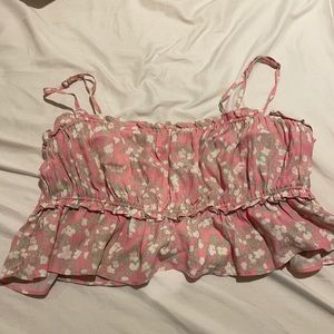 Pink crop top